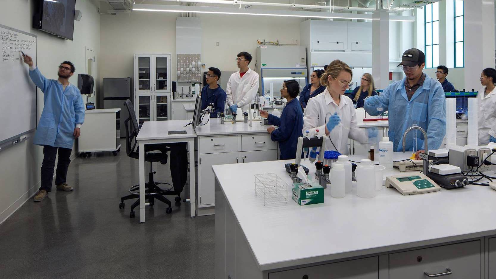 Students in a lab